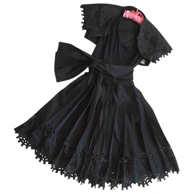Pre-owned Paule Ka Mid-length Dress In Black