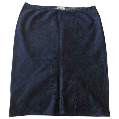 Pre-owned Helmut Lang Mid-length Skirt In Blue