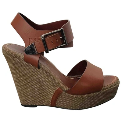 Pre-owned Barbara Bui Leather Sandals In Camel