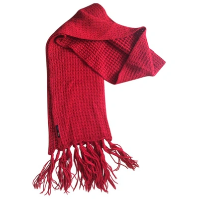 Pre-owned Maje Wool Scarf In Red