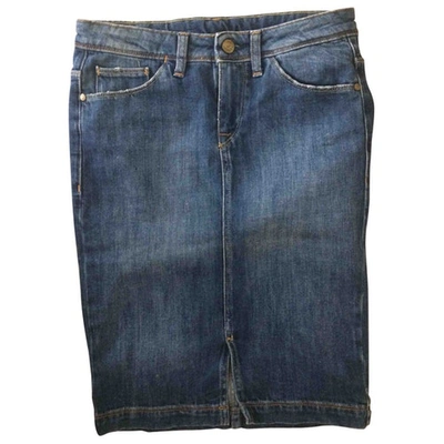 Pre-owned Acquaverde Blue Denim - Jeans Skirt