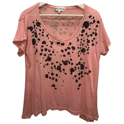 Pre-owned Wildfox Pink Cotton Top