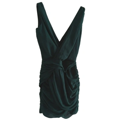 Pre-owned Dry Lake Mini Dress In Green