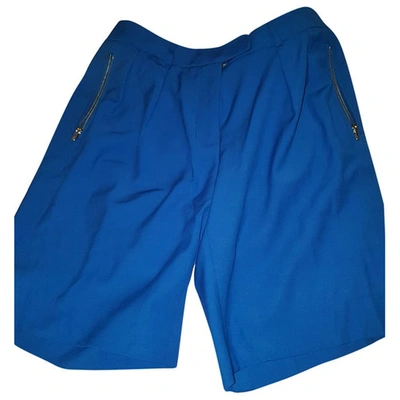 Pre-owned Preen By Thornton Bregazzi Wool Bermuda In Blue