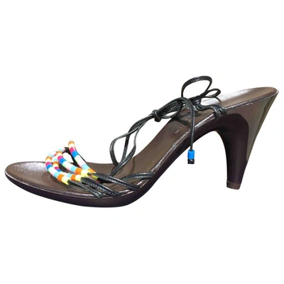 Pre-owned Robert Clergerie Leather Sandals In Multicolour
