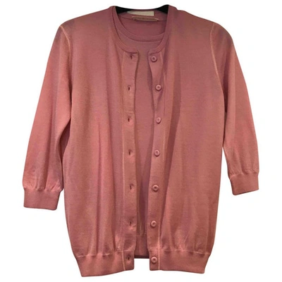 Pre-owned Valentino Cashmere Twin-set In Pink
