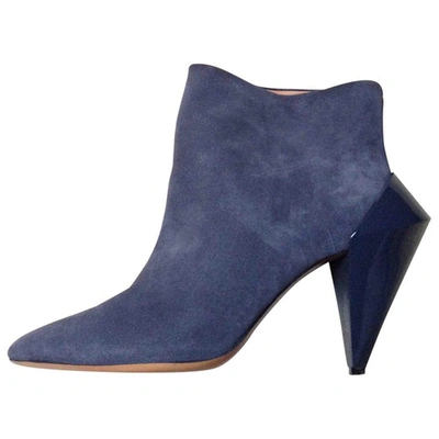 Pre-owned Maison Margiela Ankle Boots In Grey