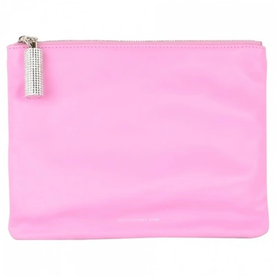 Pre-owned Christopher Kane Leather Clutch Bag In Pink