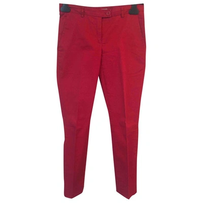 Pre-owned Moschino Cheap And Chic Slim Pants In Red