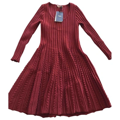 Pre-owned Fendi Mid-length Dress In Red