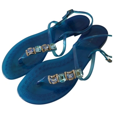 Pre-owned Casadei Sandals In Blue