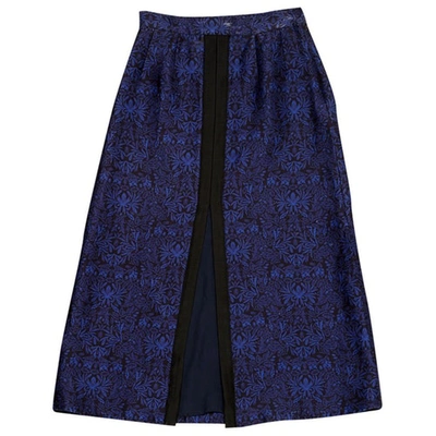 Pre-owned Mother Of Pearl Mof Pearl Mid-length Skirt In Blue