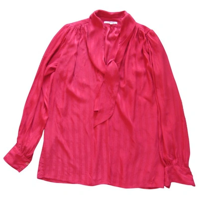Pre-owned Saint Laurent Silk Shirt In Red