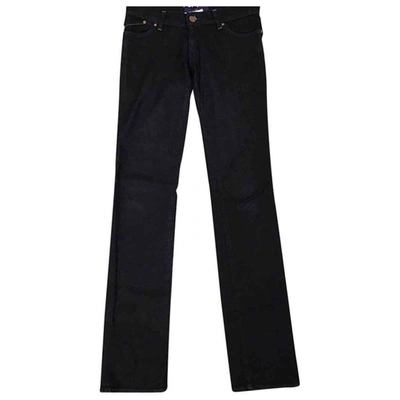 Pre-owned Maje Blue Cotton - Elasthane Jeans