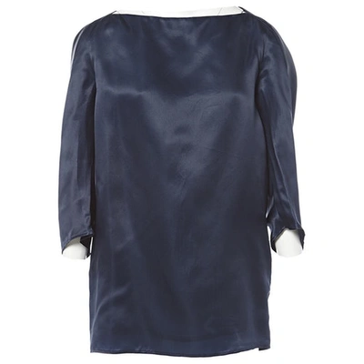 Pre-owned Dsquared2 Silk Tunic In Navy
