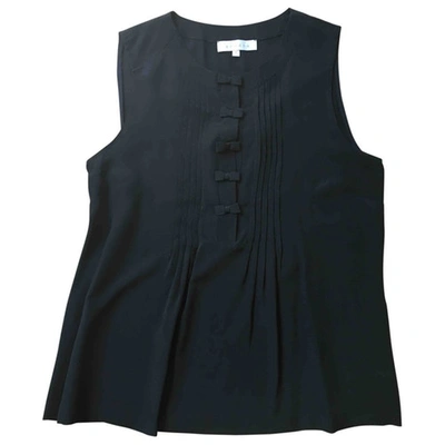 Pre-owned Sandro Silk Blouse In Black