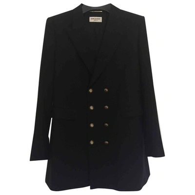 Pre-owned Saint Laurent Black Viscose Jacket