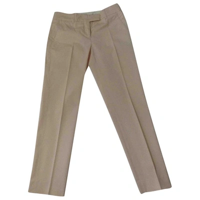 Pre-owned M Missoni Straight Pants In Beige