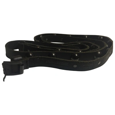 Pre-owned Zadig & Voltaire Leather Belt In Black