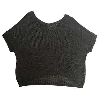 Pre-owned Vince Wool Top In Anthracite