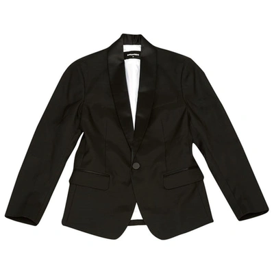 Pre-owned Dsquared2 Wool Suit Jacket In Black