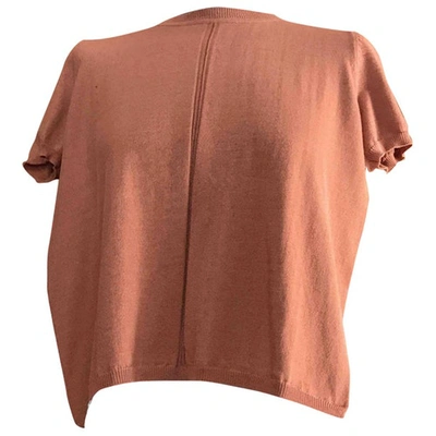 Pre-owned Max Mara Pink Cotton Top