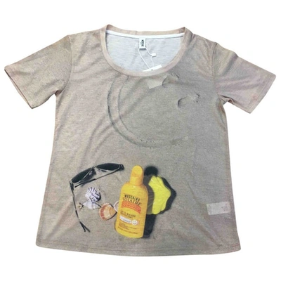 Pre-owned Moschino Beige Polyester Top