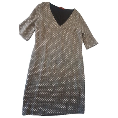 Pre-owned Missoni Wool Mid-length Dress In Grey