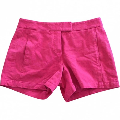 Pre-owned Theory Red Cotton Shorts