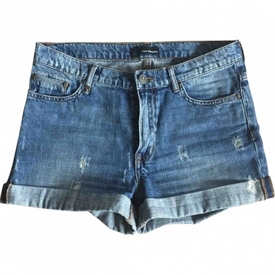Pre-owned The Kooples Blue Denim - Jeans Shorts