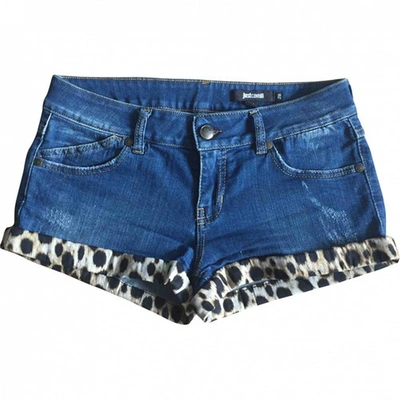 Pre-owned Just Cavalli Blue Denim - Jeans Shorts
