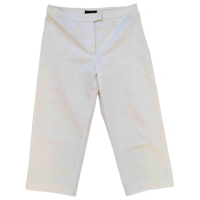 Pre-owned Donna Karan Short Pants In White