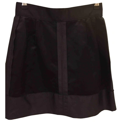 Pre-owned Dolce & Gabbana Silk Skirt In Black