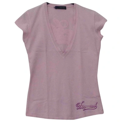 Pre-owned Dsquared2 Pink Cotton Top