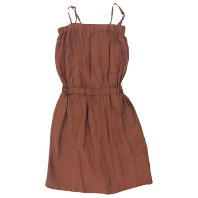 Pre-owned Armani Jeans Mini Dress In Brown