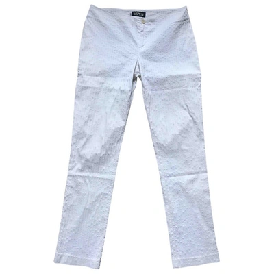 Pre-owned Aspesi Slim Pants In White