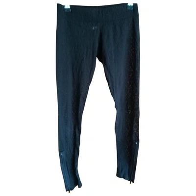 Pre-owned Lna Black Synthetic Trousers