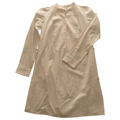 Pre-owned Hoss Intropia Mid-length Dress In Beige