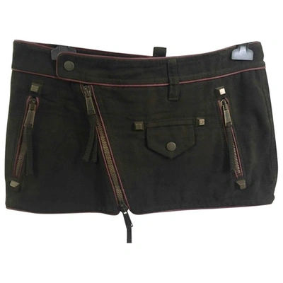Pre-owned Dsquared2 Mini Skirt In Brown