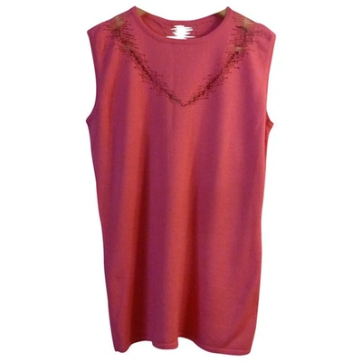 Pre-owned Versace Pink Viscose Top