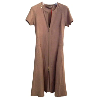 Pre-owned Space Style Concept Mid-length Dress In Camel