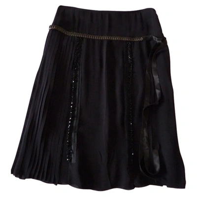 Pre-owned Prada Black Viscose Skirt