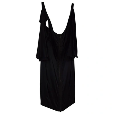 Pre-owned Alexander Wang Silk Mid-length Dress In Black