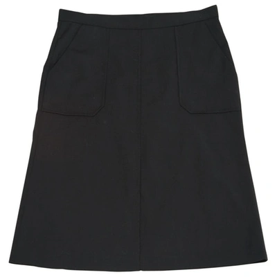 Pre-owned Isabel Marant Wool Mid-length Skirt In Black