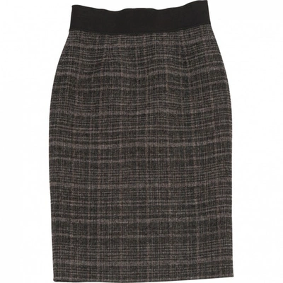 Pre-owned Marc Jacobs Wool Mid-length Skirt In Anthracite