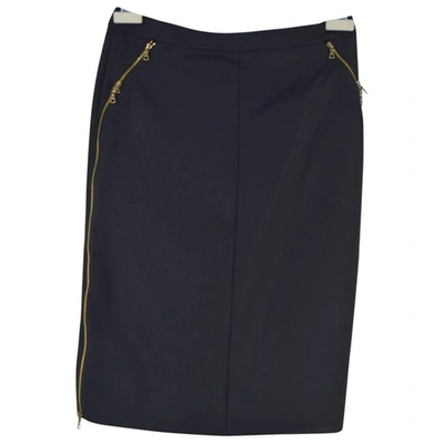 Pre-owned Nina Ricci Mid-length Skirt In Navy