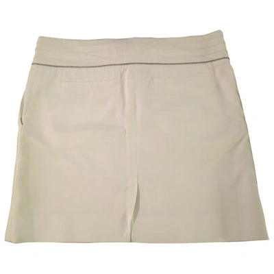 Pre-owned Zadig & Voltaire Mini Skirt In White