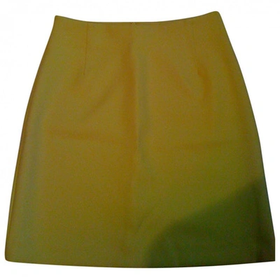 Pre-owned Tara Jarmon Skirt In Yellow