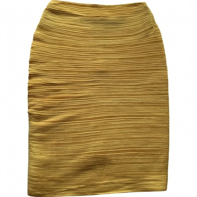 Pre-owned Lanvin Mid-length Skirt In Yellow
