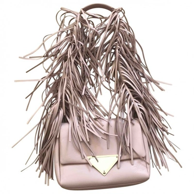 Pre-owned Sara Battaglia Leather Crossbody Bag In Pink